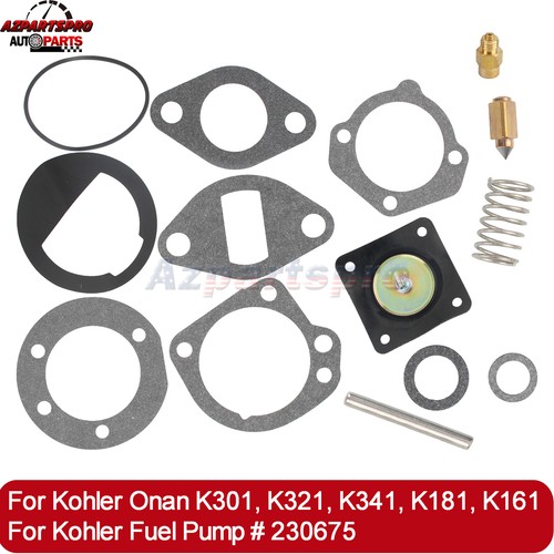 Fuel Pump Repair Rebuild Kit For Kohler & Onan Engines - Part #230675 (Fits Many Models) 4 thumbnail image