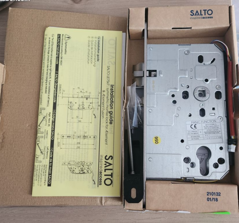 Serrure Salto XS4 LE7S boîtier à mortaiser pour remplacer mécanisme