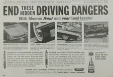 Monroe Shock Absorbers Front Rear Load Leveler Equipment Michigan Print Ads B5 