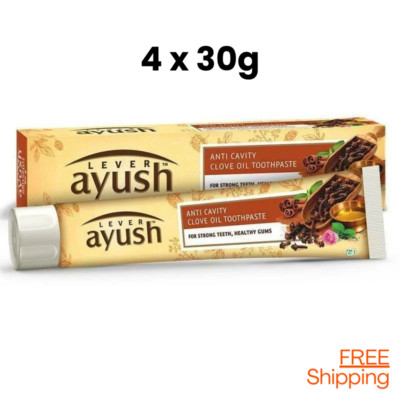 Lever AYUSH 4 x 30g Anti Cavity Clove Oil Toothpaste