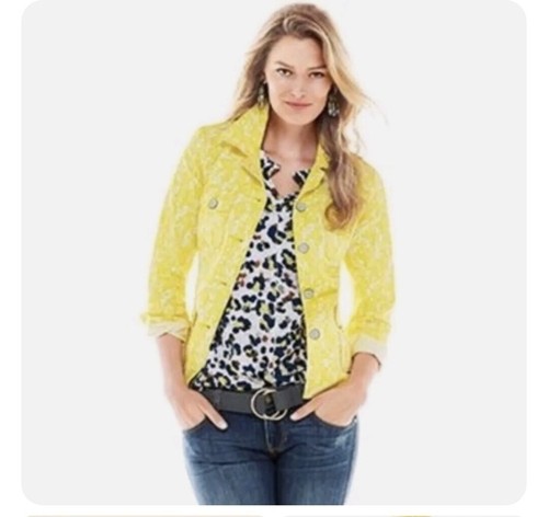 CAbi Field Jacket in Daisy Spring 
