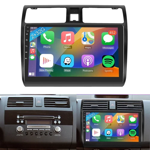 FOR Suzuki Swift 2005-2010 ANDROID 13 CAR STEREO APPLE CARPLAY RADIO WIFI BT - Picture 1 of 18