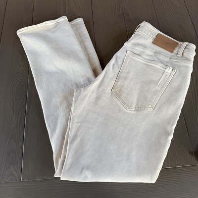 Buckle Outpost Makers Straight Leg Jeans Mens 34x32 Beige Stretch Preimum Denim
