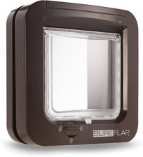 Sureflap Microchip Cat Flap Selective Entry Cat Door in Brown
