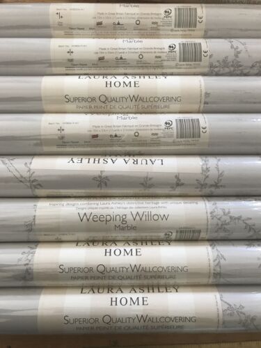Laura  Ashley Wallpaper Weeping Willow Marble 9 Rolls Avail Price Per Roll - 第 1/9 張圖片