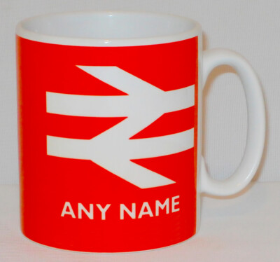 British Rail Becher PERSONALISIERT toller Zugführer Spotter Modelleisenbahn Geschenkbecher