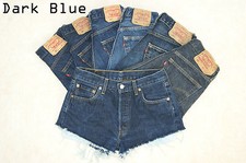 Vintage Womens Levis Denim High Waisted Shorts Jeans Hotpants All Sizes Cut Offs