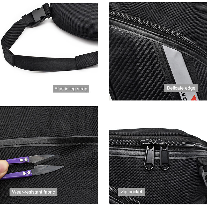 WOSAWE Drop Leg Bag Motorcycle Tactical Hiking Thigh Bag Fanny - Foto 5