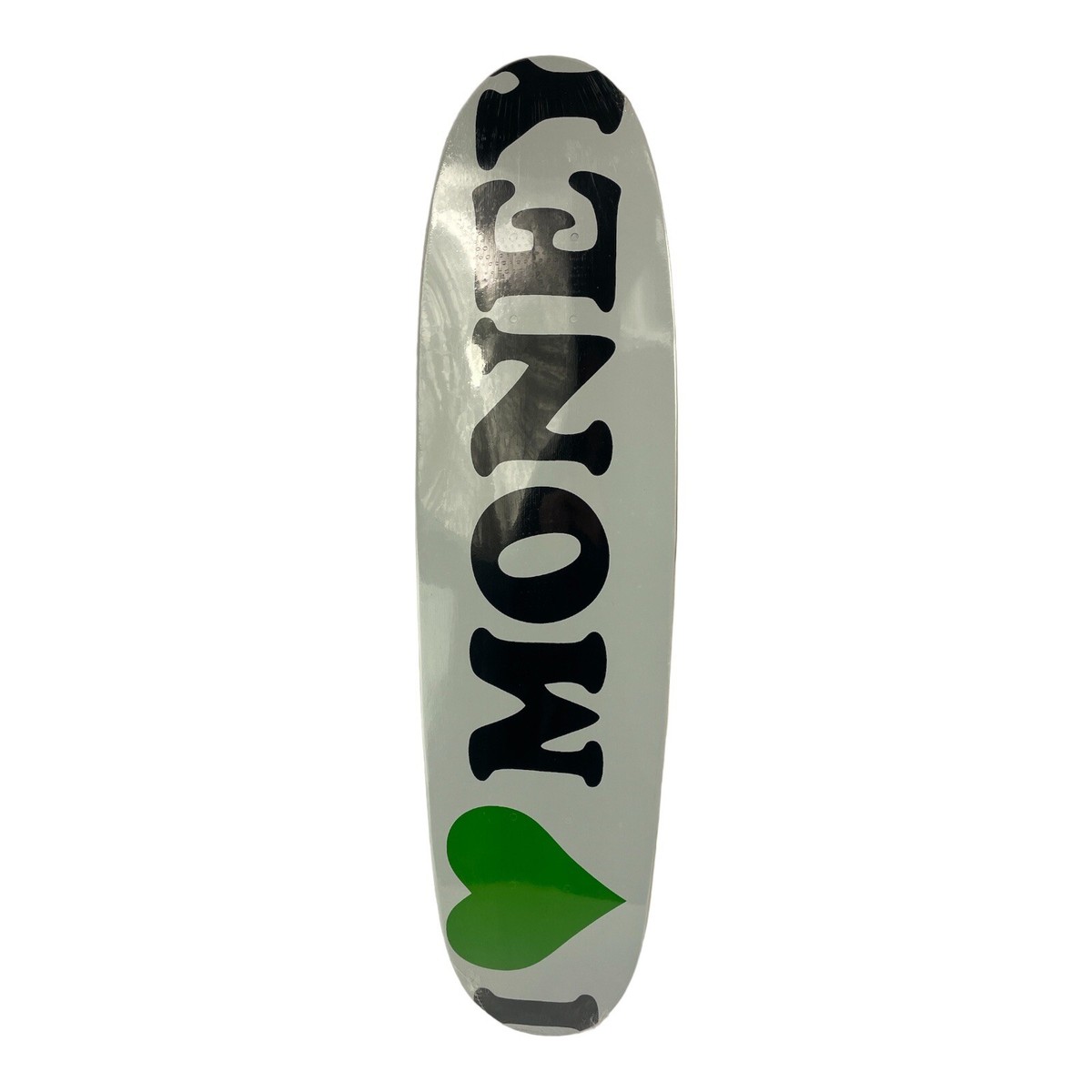 I Love Money skateboard cruiser deck shape 7