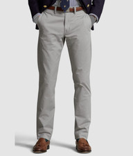  115 Polo Ralph Lauren Men's Gray Straight Fit Chino Pants Size 36W 30L