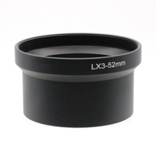 Anello tubo adattatore obiettivo fotocamera alluminio 52 mm per fotocamera Panasonic LUMIX DMC-LX3