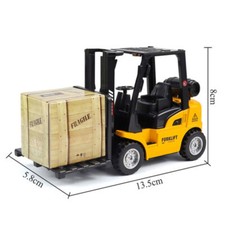 Forklift Inertia Toy Metal Truck Model Toy Pull Back Forklift for Kids Gift