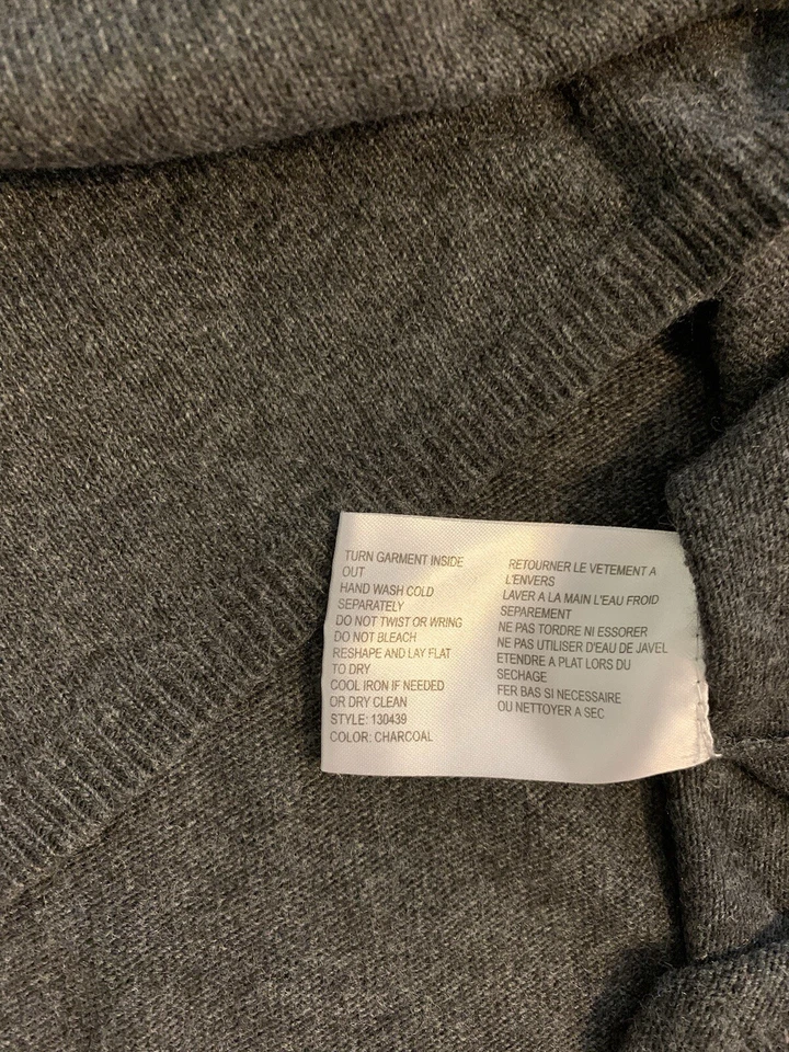 Suéter David Brooks Talla M Gris Cuello en V Manga Larga Ligero Foto 4 de 4