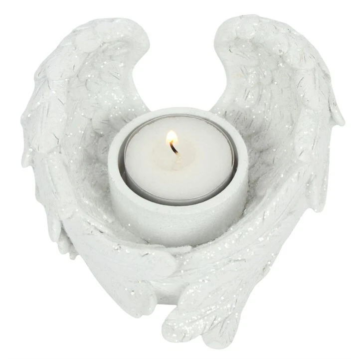 Glitter Angel wing tea light candle holder FREE POSTAGE AO 30827
