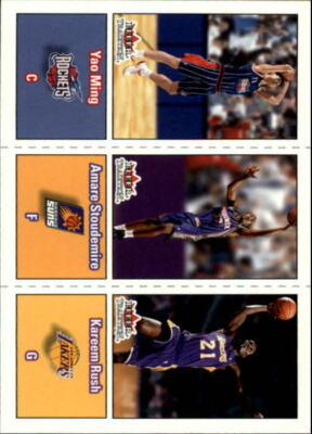 A8496- 2002-03 Fleer Tradition #295 Yao Ming Amare Stoudemire Kareem Eile RC