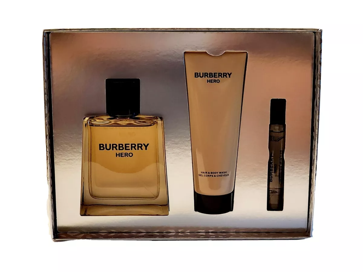 BURBERRY HERO by BURBERRY EDT 3.3 OZ 3 PIECE GIFT SET