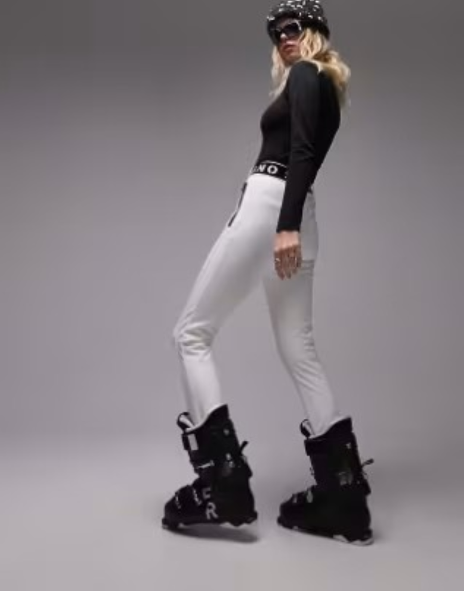 Pantalon De Ski Topshop Sno - Noir - Bretelles - Taille US4 UK8 - Femme