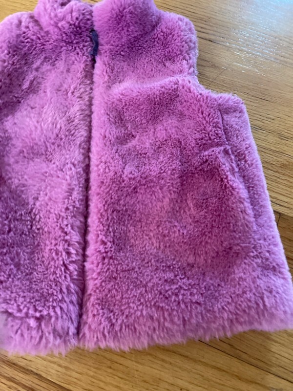 Crewcuts Girls Pink Faux Fur Vest Size 4-5yr