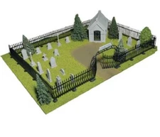 O Line Reproductions New In Box Cemetery Railroad Scenery Kit - O Scale