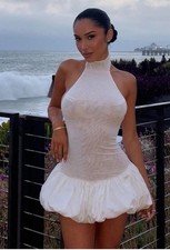 Fashion Nova Short & Sweet Cream Mini Dress – Size XL – NWT