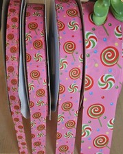 3/8, 5/8, 7/8  1.5   1 YD Candy Cane Ribbon Peppermint Christmas Candy