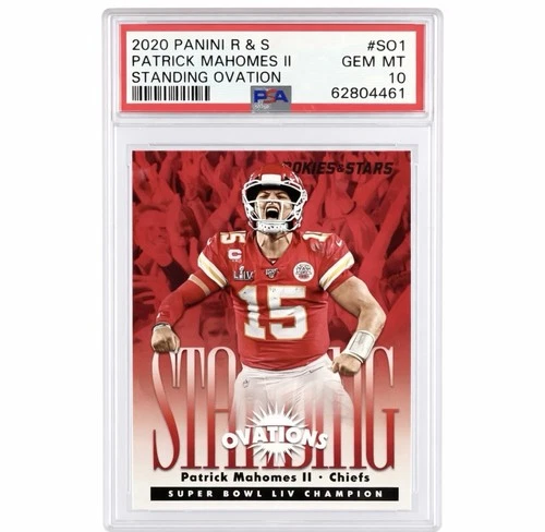 Patrick Mahomes 2020 rookies & stars standing ovation #so1 psa 10
