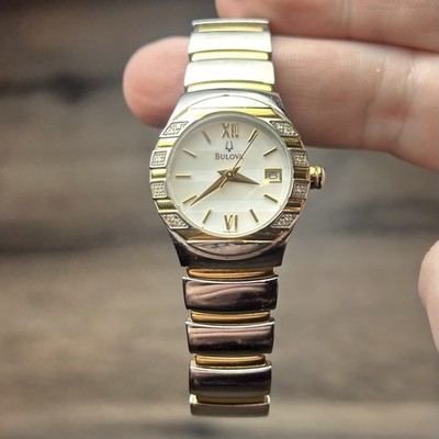 Vintage BULOVA Women\'s Watch Tone c976856 Works Perfect Beautiful Vintage Bulova N5 Working Ladies Watch, Gold Tone  main image 2