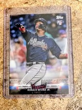 2018 Topps Update • ROOKIE CARD #SALUTE #S-21 • RONALD ACUNA JR. rookie card picture
