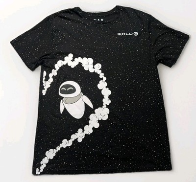 Disney Wall-E All Over Print Pixar Movie T Shirt Wall E Eve AOP Shirt Size XL