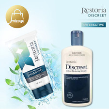 Restoria Discreet Grey Hair Colour Restoring Cream  Shampoo For Any Shade Hair