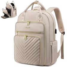 LOVEVOOK Laptop Backpack Women Teacher Backpack,15.6 Inch Laptop Bag USB Port