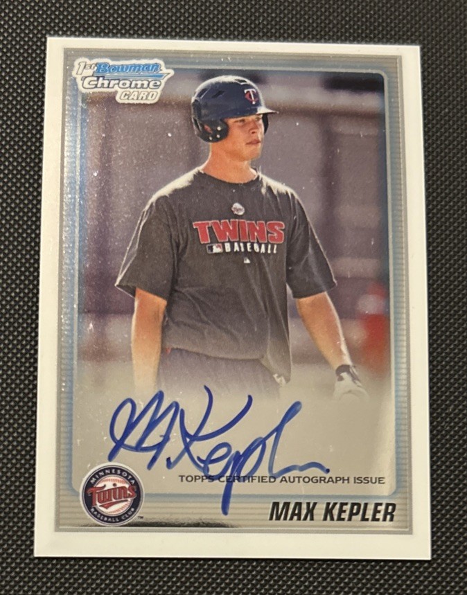 Max Kepler 2010 Bowman Chrome Auto BCP203 Minnesota Twins