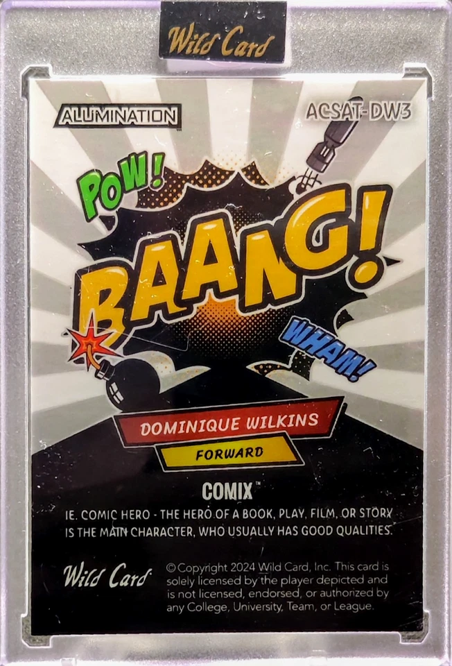 2024 Wild Card Just the Hits Basketball Nate Robinson True 1/1 Silver Age Auto - Image 2 of 2