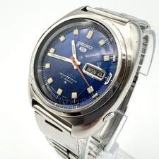 Seiko Automatik Herren Armbanduhr 6119-8310 Day Date Blau