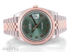 Rolex Datejust 126331 Stahl Everose 41mm Gree...