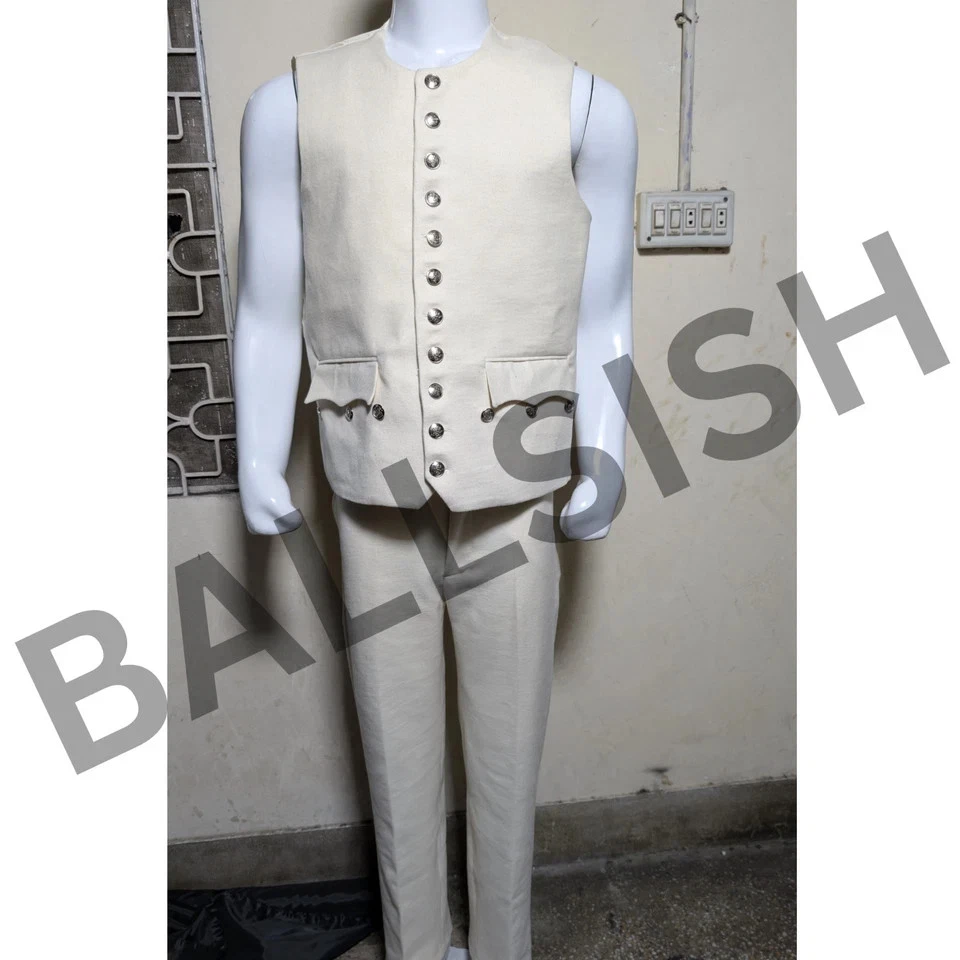 Uniforme de guerra revolucionaria americana estilo ejército continental conjunto completo de 3 piezas Foto 2 de 4