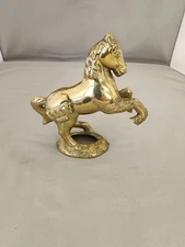 VALLEAU STUDIO BRASS HORSE BANK