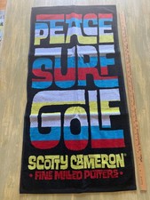 New in Bag Scotty Cameron Towel Gallery Only Peace Surf Golf Red Blue Black