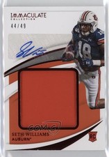 2021 Immaculate Collegiate Premium Rookie Ruby /49 Seth Williams Patch Auto 0bt4