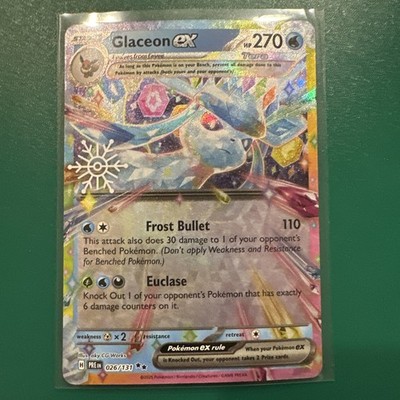 pokemon card glaceon ex Pokémon TCG Glaceon ex Tera Promo Holo Prismatic Evolutions 026/131 270 HP