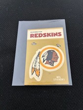 WASHINGTON REDSKINS TEAM SCHEDULE 1982 & TEAM LOGO STICKER NRMT FOOTBALL CARD