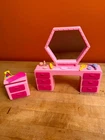 1980s Barbie & The Rockers Vanity Set Dresser Side Table Accessories