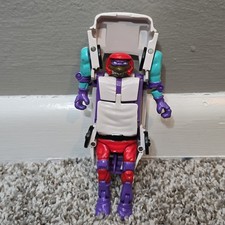 Vintage TMNT Road Ready Mutations Don Figure - Playmates 1993 - Incomplete