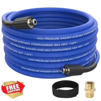 #ad Mechura 50FT 1 4quot; Blue Pressure Washer Hose $65.99