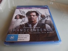 BLU-RAY  TRANSCENDENCE JOHNNY DEPP  NEW SEALED  ** MUST SEE**
