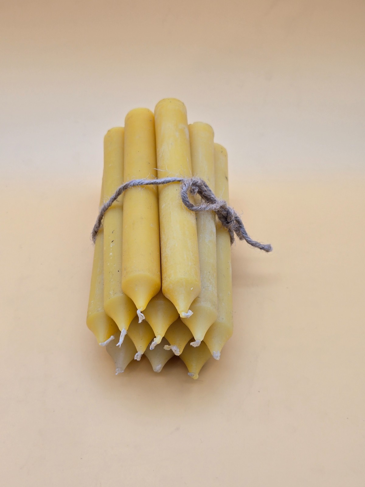 100% Beeswax Candles 6 inch - One Dozen - Hand Poured Historical Reproduction