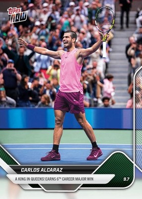Carlos Alcaraz 2025 Tennis Topps Now #TN-CA US Open Champion