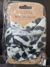 Karma Gifts Leopard Wide Headband 100 Polyester Microfibre NEW