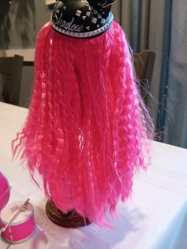Shadow Hagh Rainbow High Doll Vision Shadow MARA PINKETT Neon Pink Hair Doll With ...