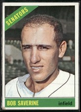 1966 Topps Bob Saverine Washington Senators #312